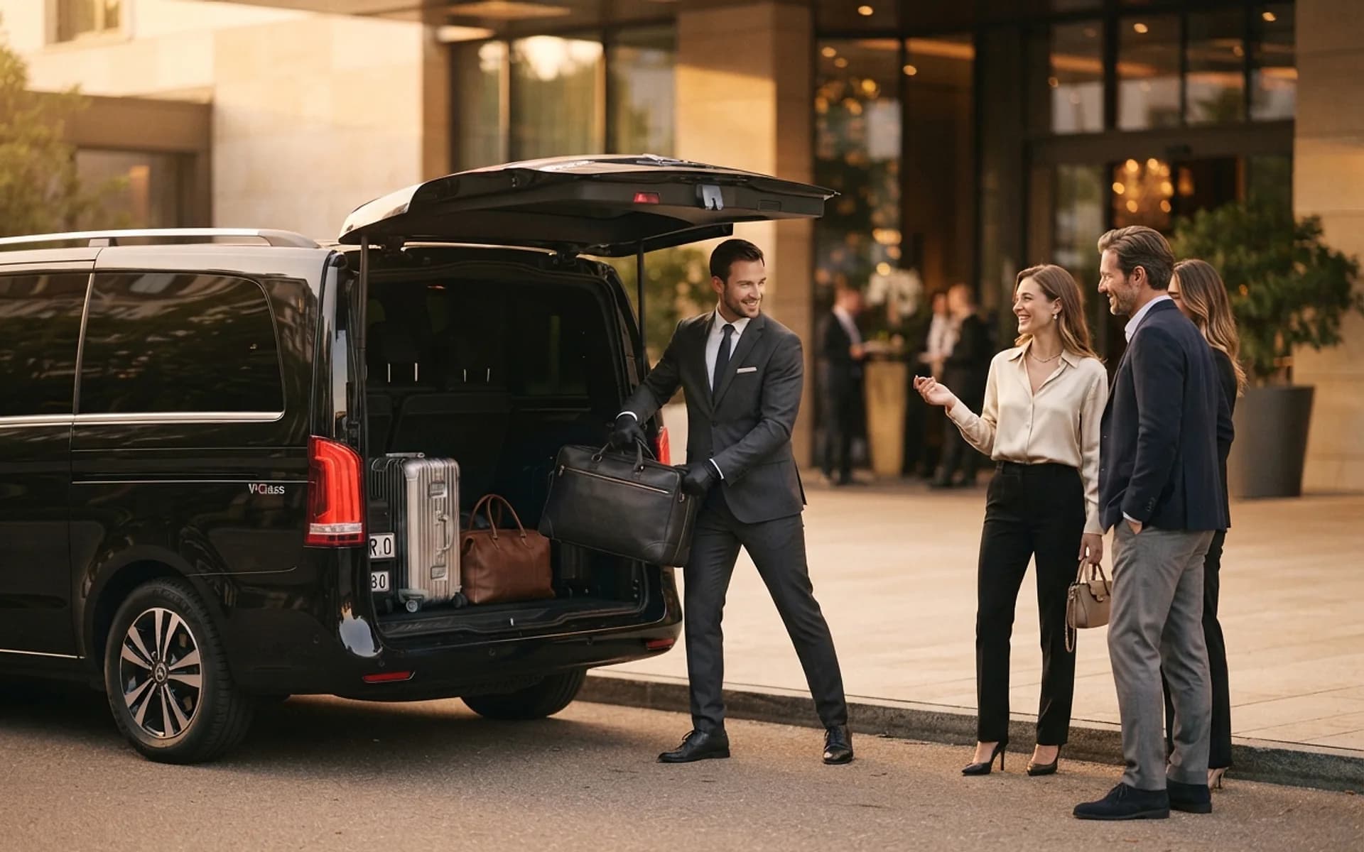 Mercedes-Benz Classe V preta ou monovolume premium equivalente